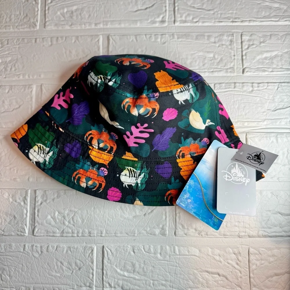 New Disney The Little Mermaid Adult Colorful Reversable Bucket Hat